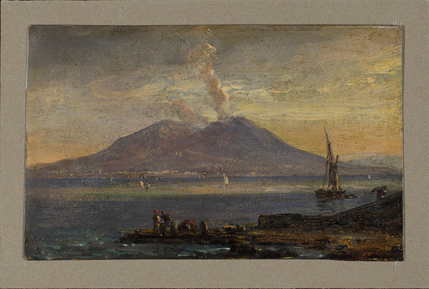 Johan Christian Clausen Dahl, Der Vesuv, gesehen vom Posillip