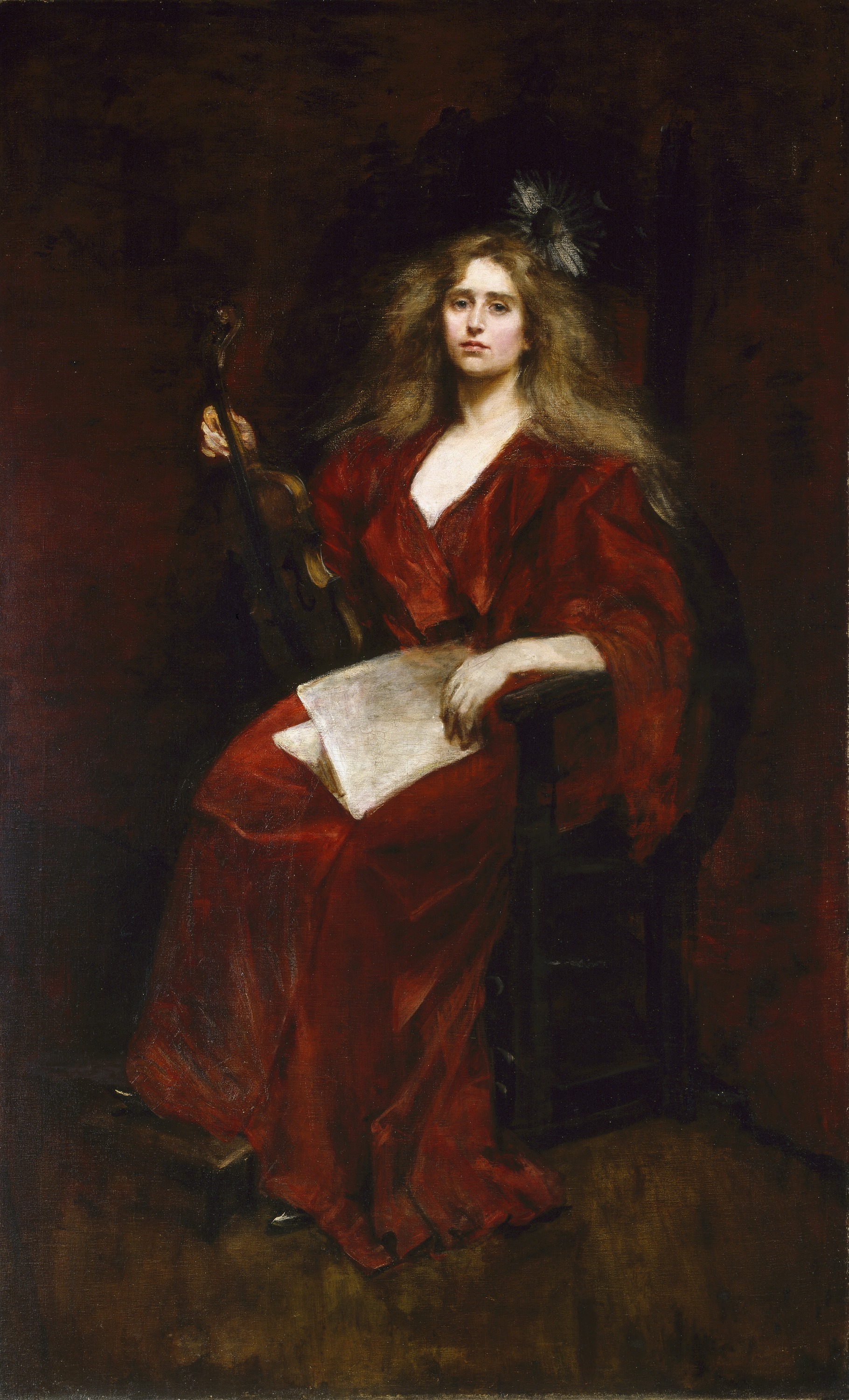 Alice Pike Barney, Natalie with Violin