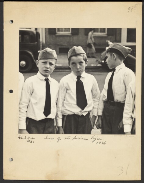 Walker Evans, Sons of the American Legion, Bethlehem, Pennsylvania