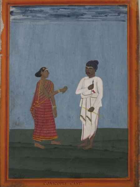 Unknown, A clerk and his wife