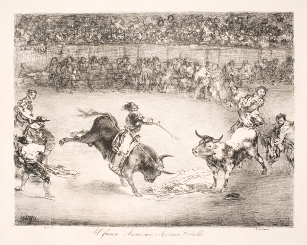 Francisco de Goya, "El famoso Americano, Mariano Ceballos"
