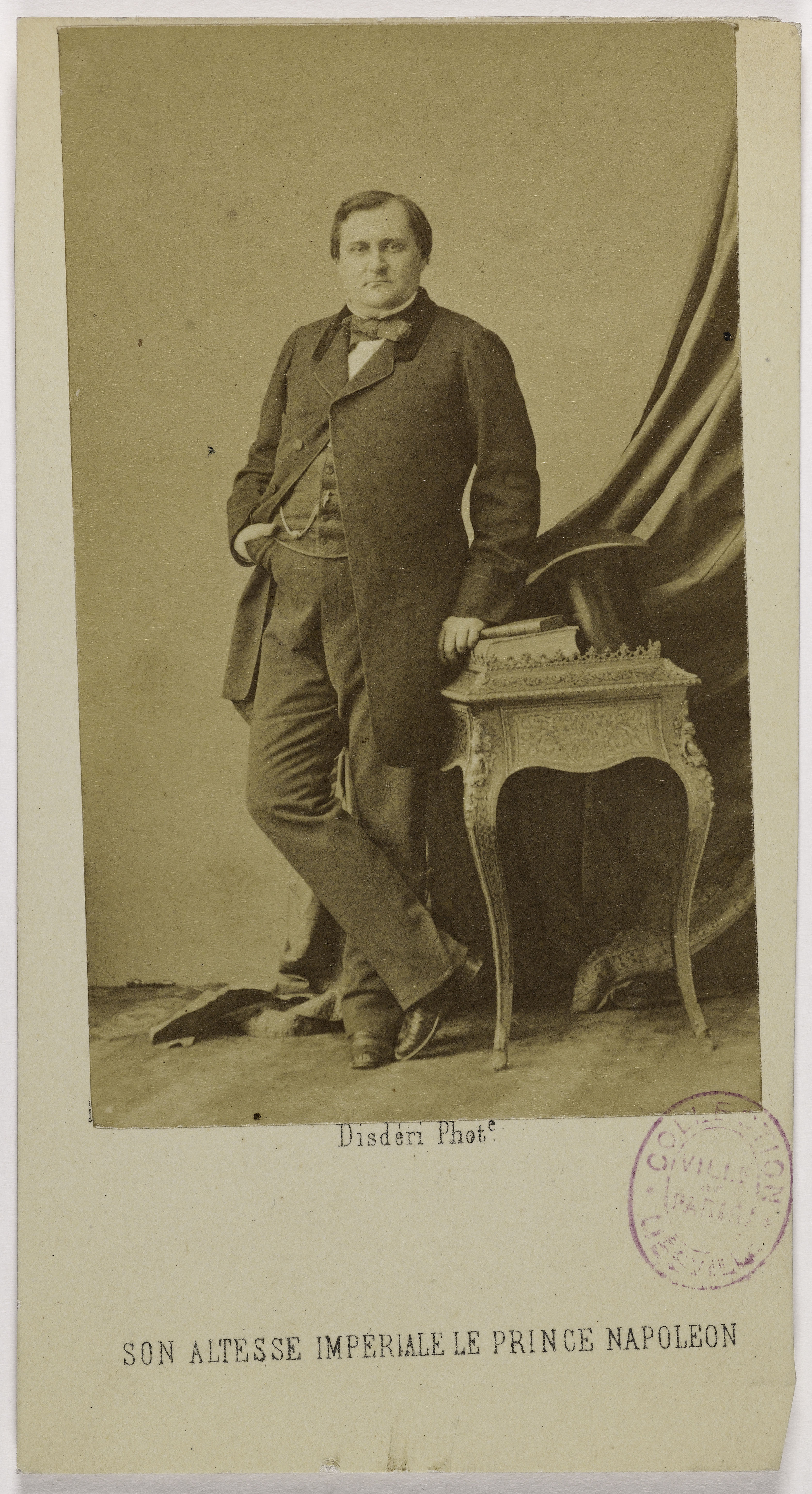 Disderi & Cie, Portrait du Prince Napoléon (né Napoléon Joseph Bonaparte) (1822-1891) (fils du roi Jérôme)