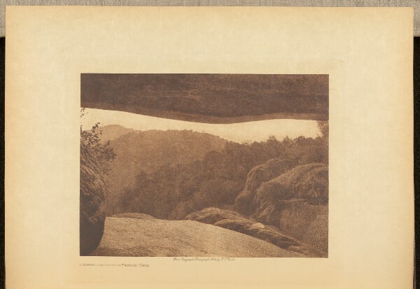 Edward S. Curtis, Looking out of the Painted Cave