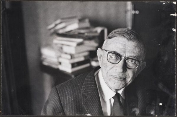 Cartier-Bresson, Henri, Portrait of Jean-Paul Sartre