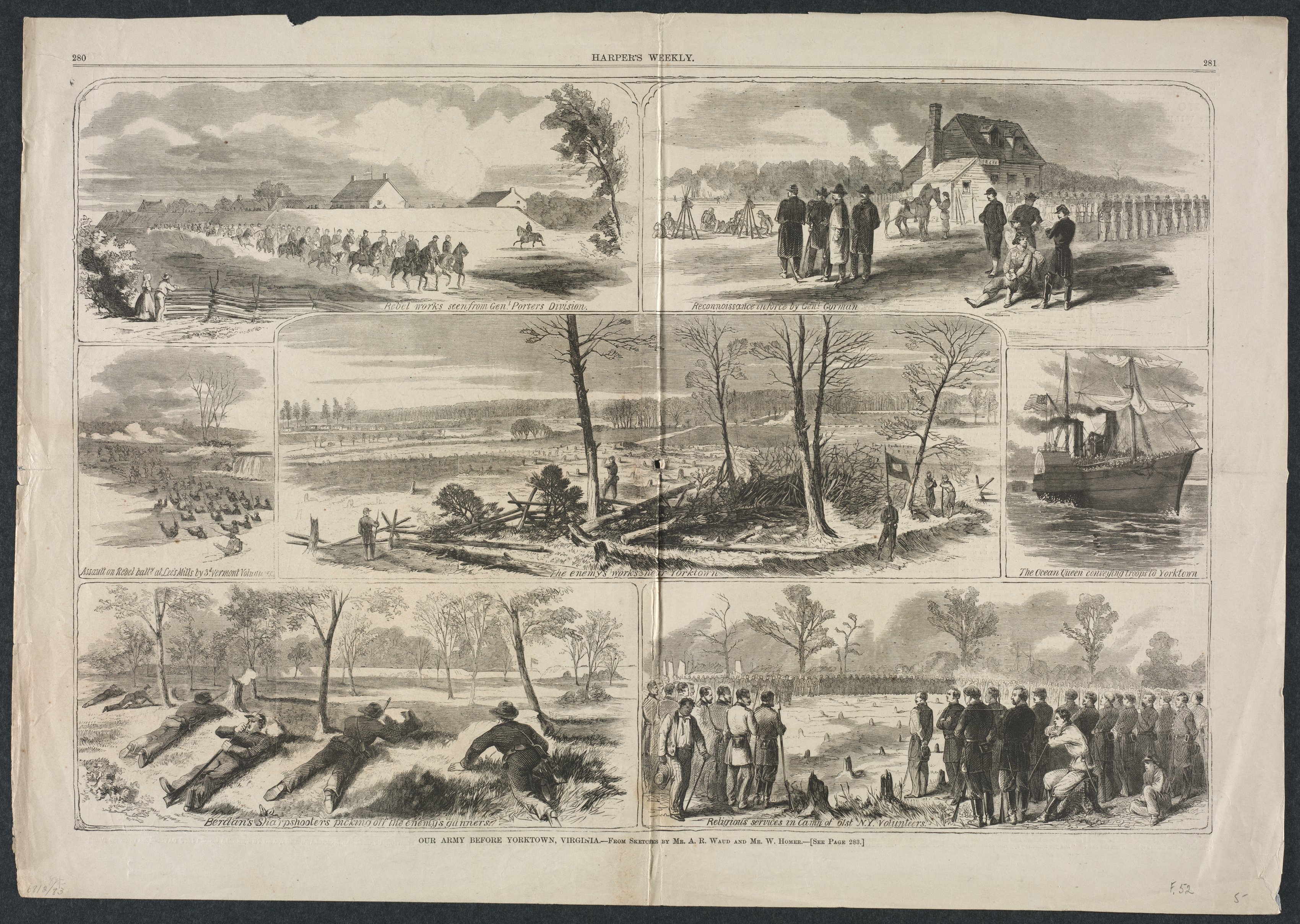 Winslow Homer, Our Army before Yorktown, Virginia