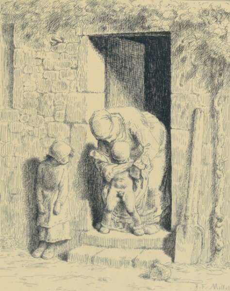 Jean-François Millet, La Précaution Maternelle