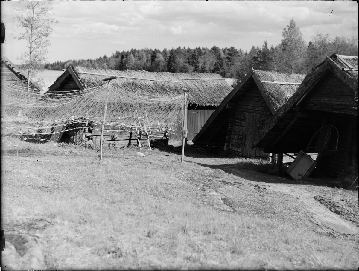 Skötsner-Edhlund, Sjöbodar och fiskenät, Tuskö, Uppland