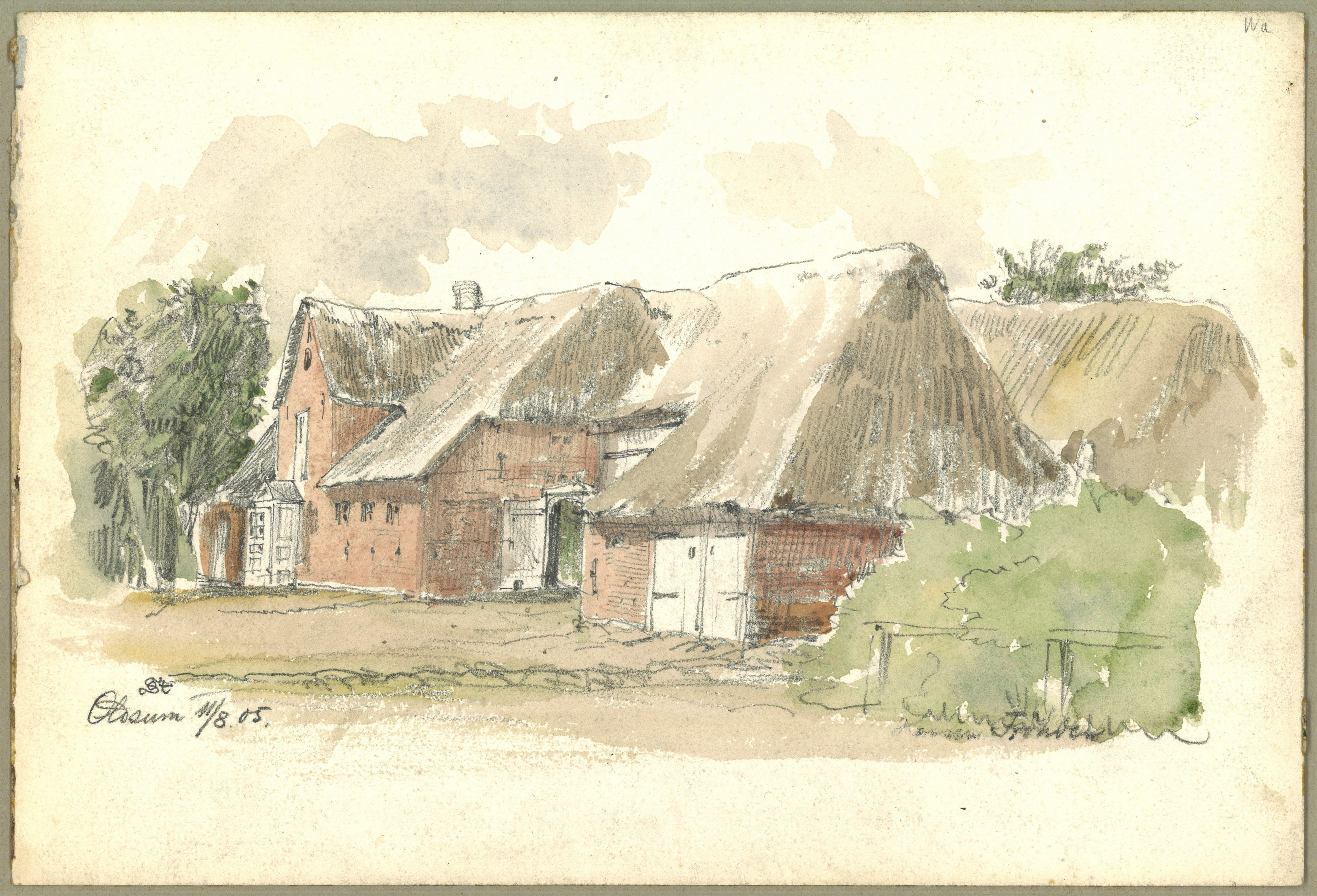 Otto Stiehl, Oldsum (Föhr): Bauernhaus