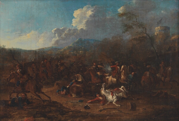 Karel Breydel, Rytterbatalje ved en fæstning