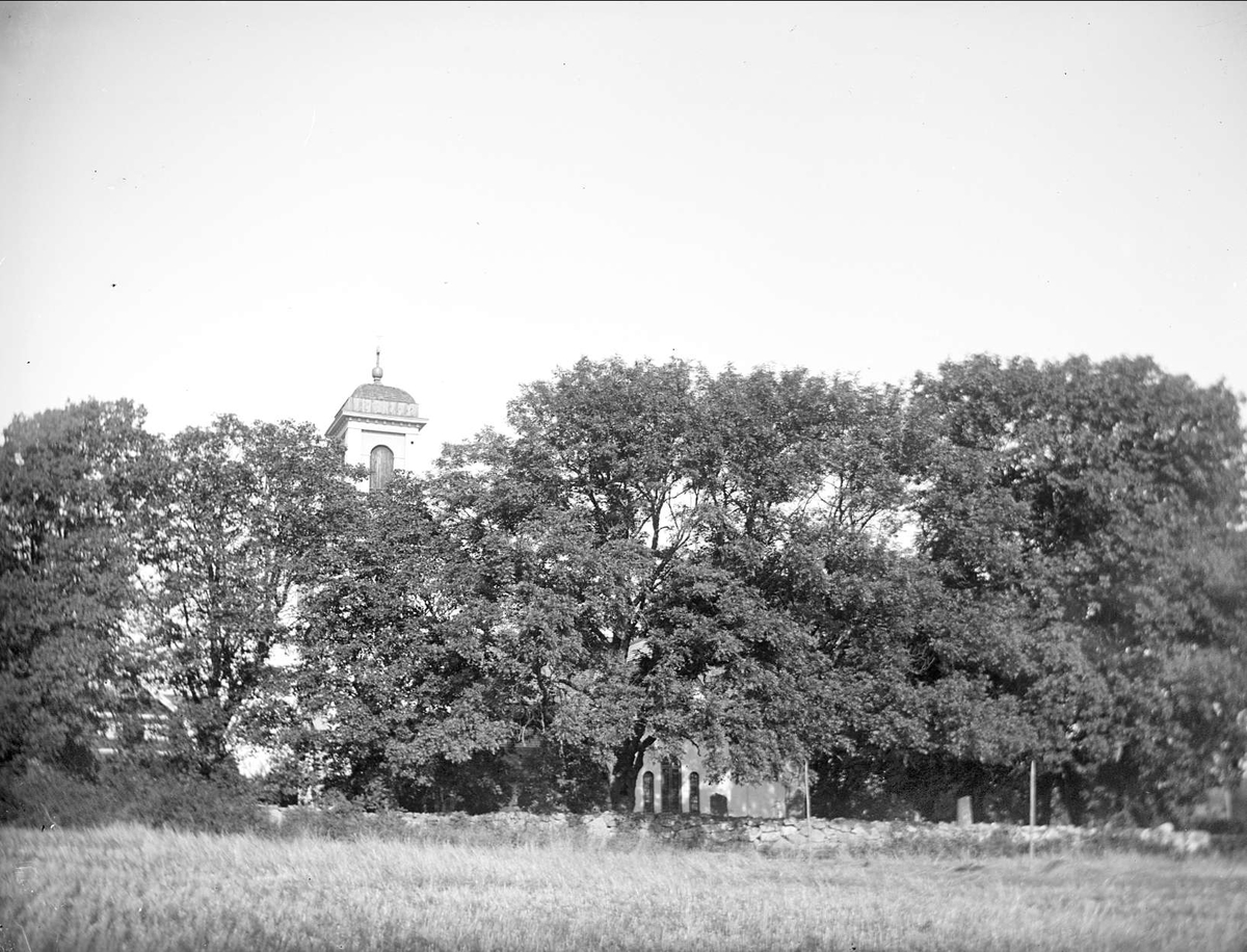 August Fredrik Schagerström, Kyrkomiljö vid Alsike kyrka, Alsike socken, Uppland september 1920