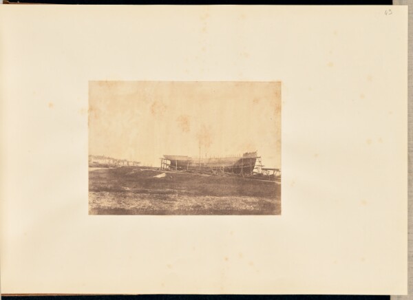 Louis-Alphonse Davanne, [Shipbuilding yard, Le Crotoy, baie de Somme]
