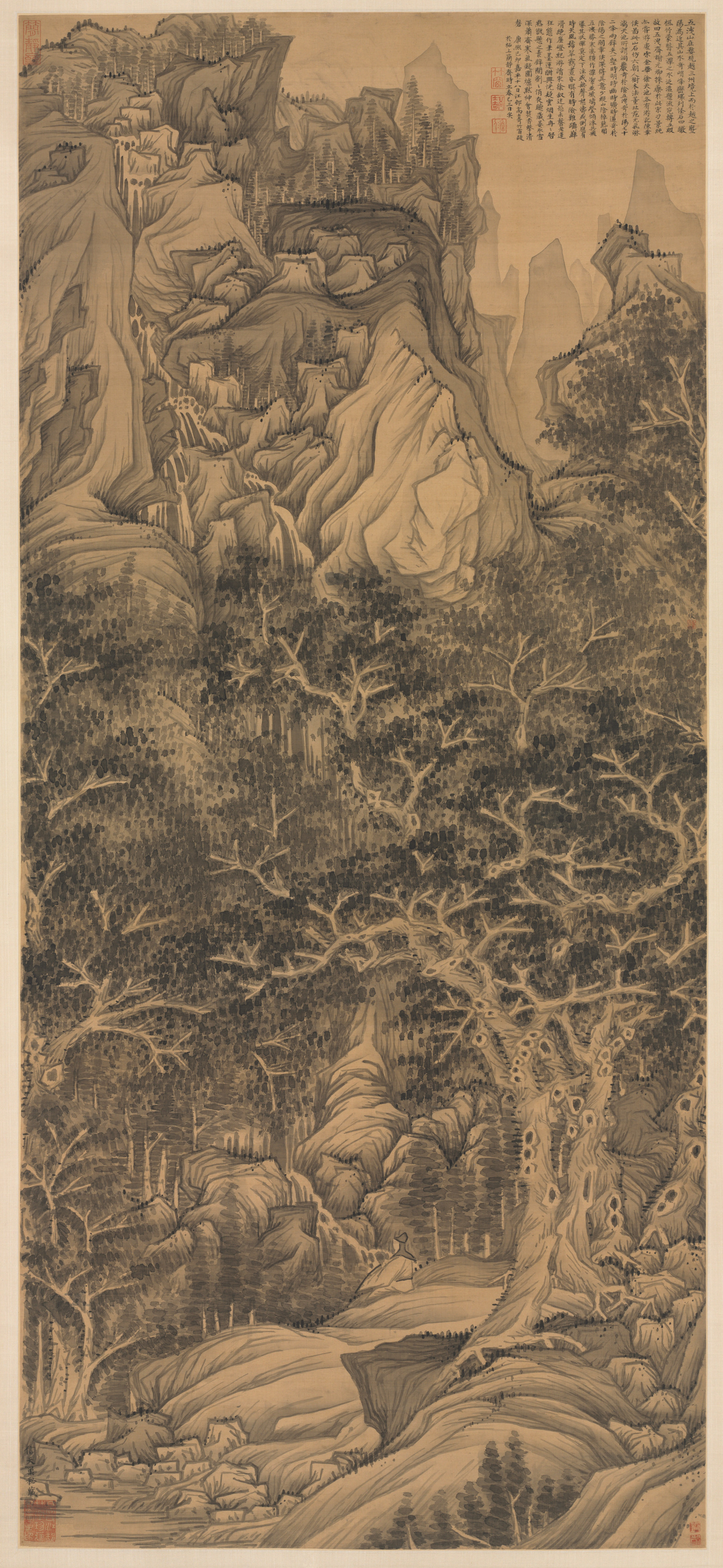 Chen Hongshou, The Mountain of Five Cataracts