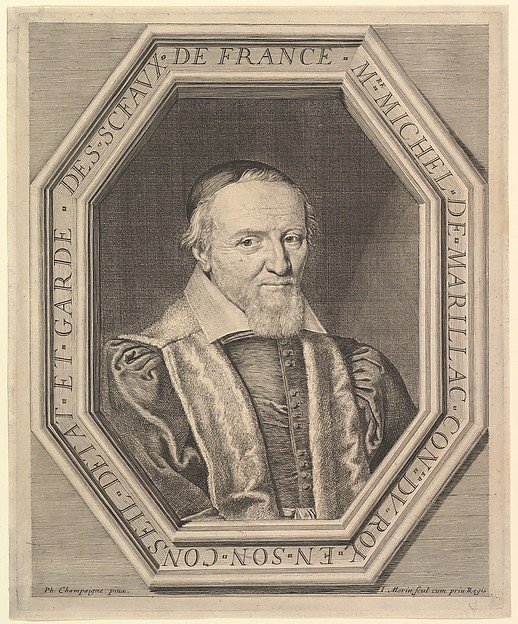 Jean Morin, Michel de Marillac, conseiller d'etat et garde des sceaux