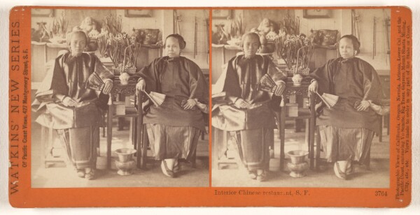 Carleton Watkins, Interior Chinese restaurant, S.F.