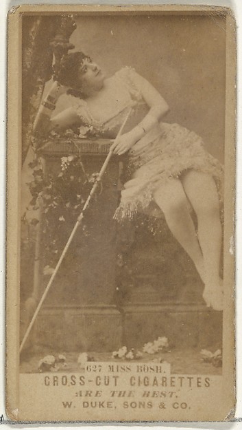 W. Duke, Sons & Co., Card Number 627, Miss Bosh, from the Actors and Actresses series (N145-3) issued by Duke Sons & Co. to promote Cross Cut Cigarettes