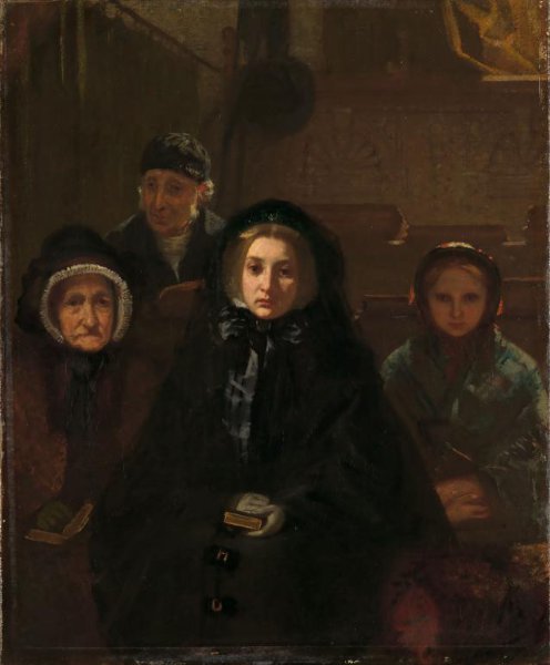 August Allebé, Early to Church