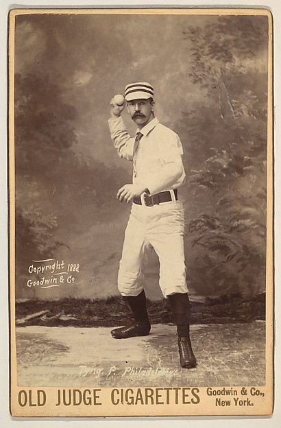 Goodwin & Company, Tyng, Pitcher, Philadelphia, from the series Old Judge Cigarettes