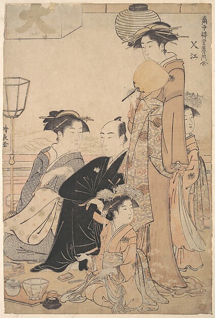 Torii Kiyonaga, Sashiye (name of a place in Edo)