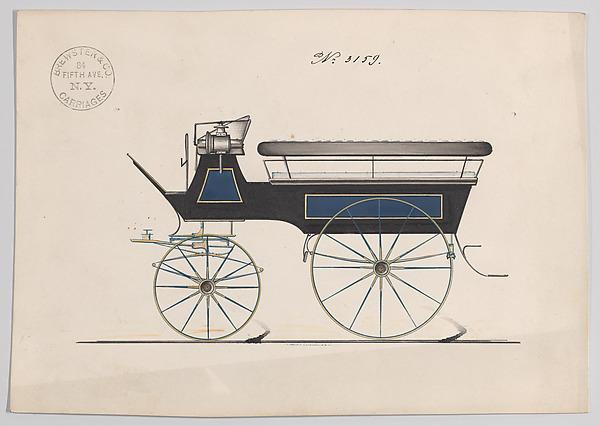 Brewster & Co., Design for a Wagonette, no. 3159