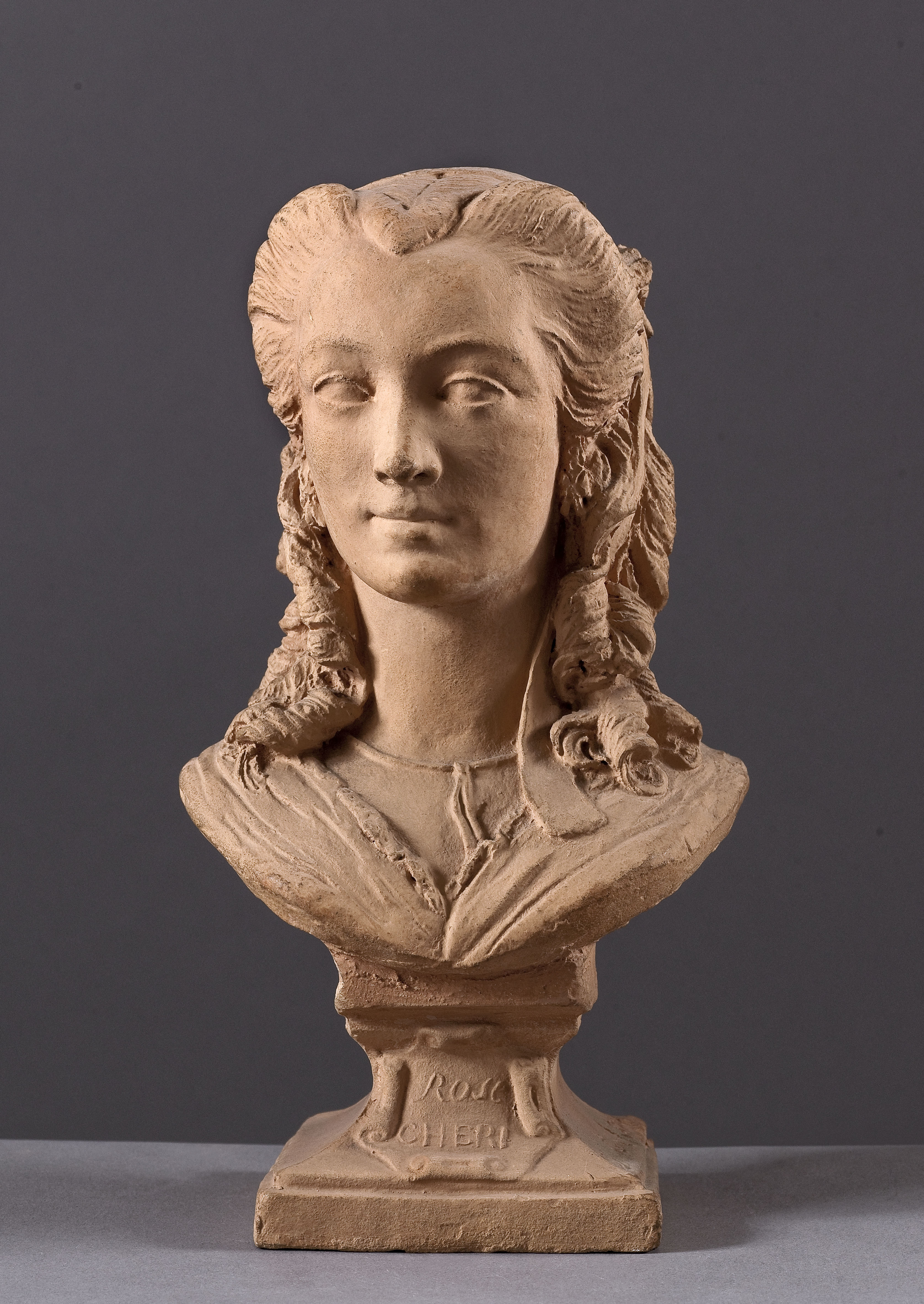 Jean Pierre Dantan, Portrait sérieux de l'actrice au Gymnase, Rose-Marie Cizos dite Rose-Cheri (1824-1861).