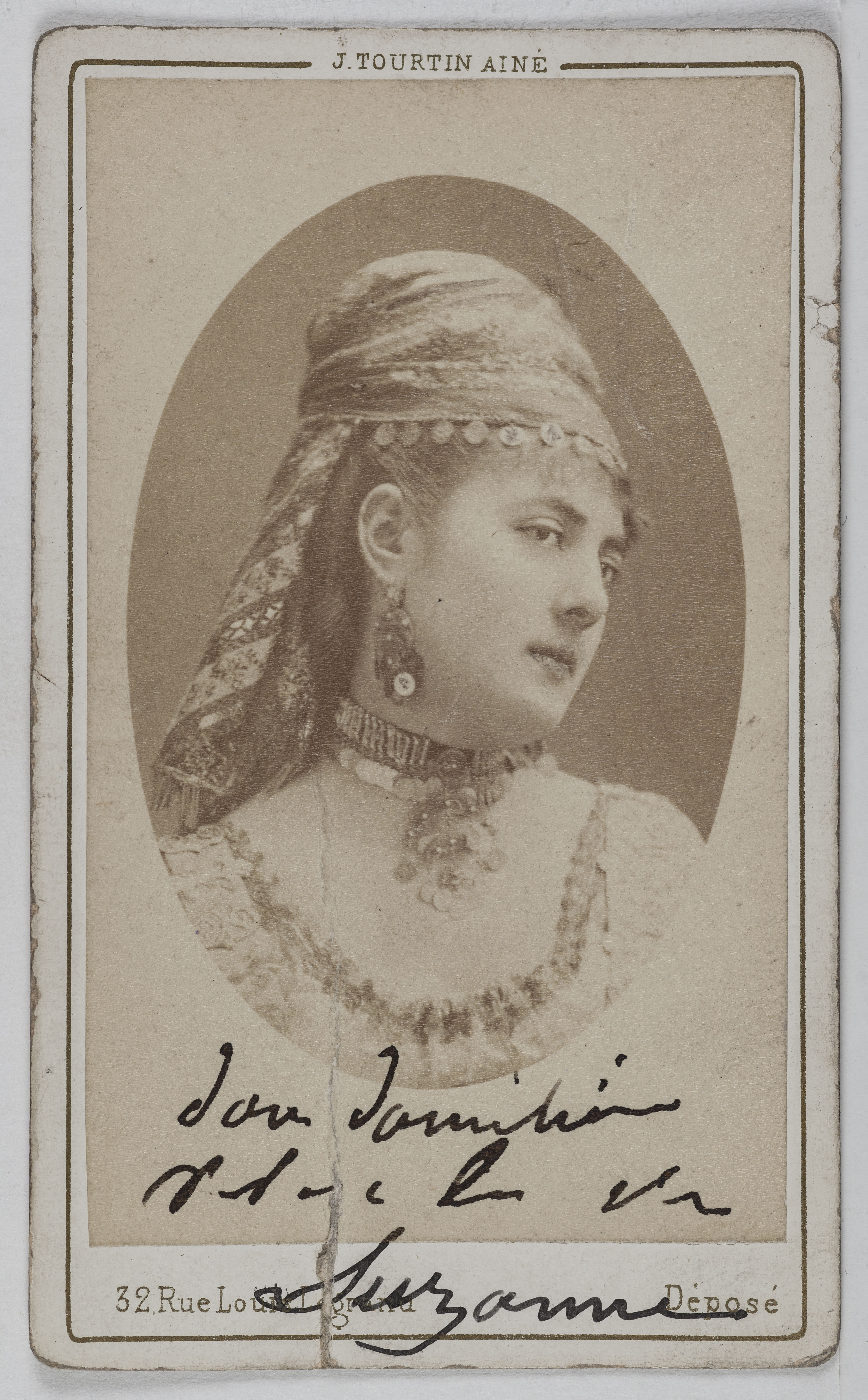 Joseph Tourtin, Portrait de Delphine de Lissy ou Lizy, (actrice)