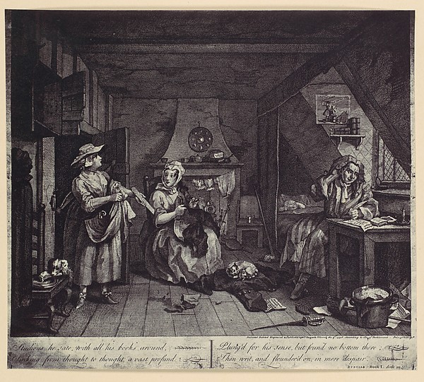 Alfred Capel Cure, [photo-reproduction of Hogarth's print illustrating the Dunciad, Book I, line III]
