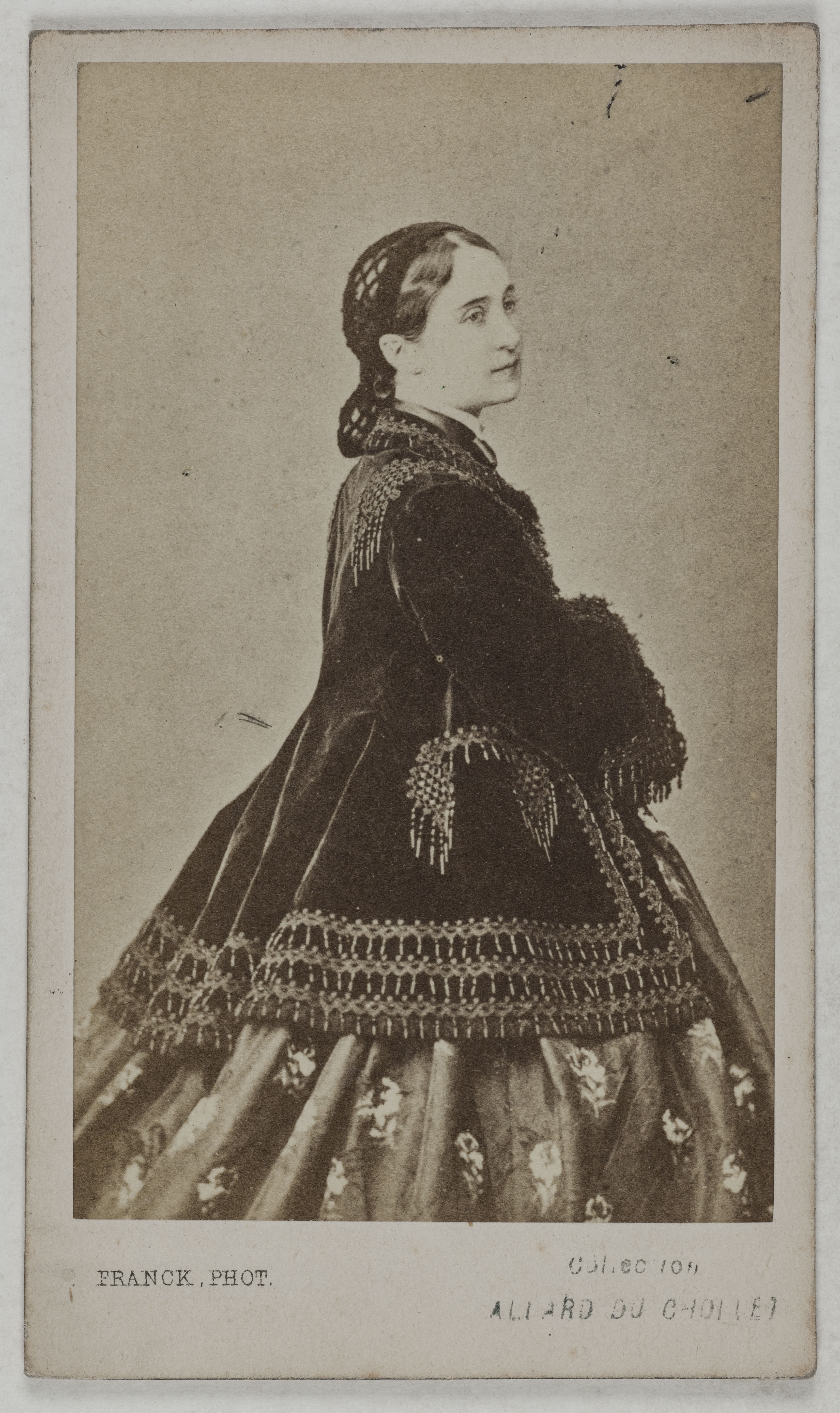 Franck, Portrait de Doche Eugénie, (née Marie-Charlotte-Eugénie de Plunkett, dite), (1821-1900), (actrice)