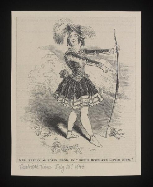 Unknown, Mrs Keeley as Robin Hood in Robin Hood and Little John