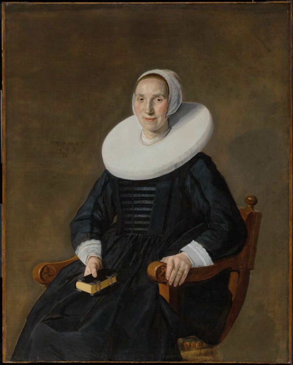 Frans Hals, Portrait of a seated woman with a book