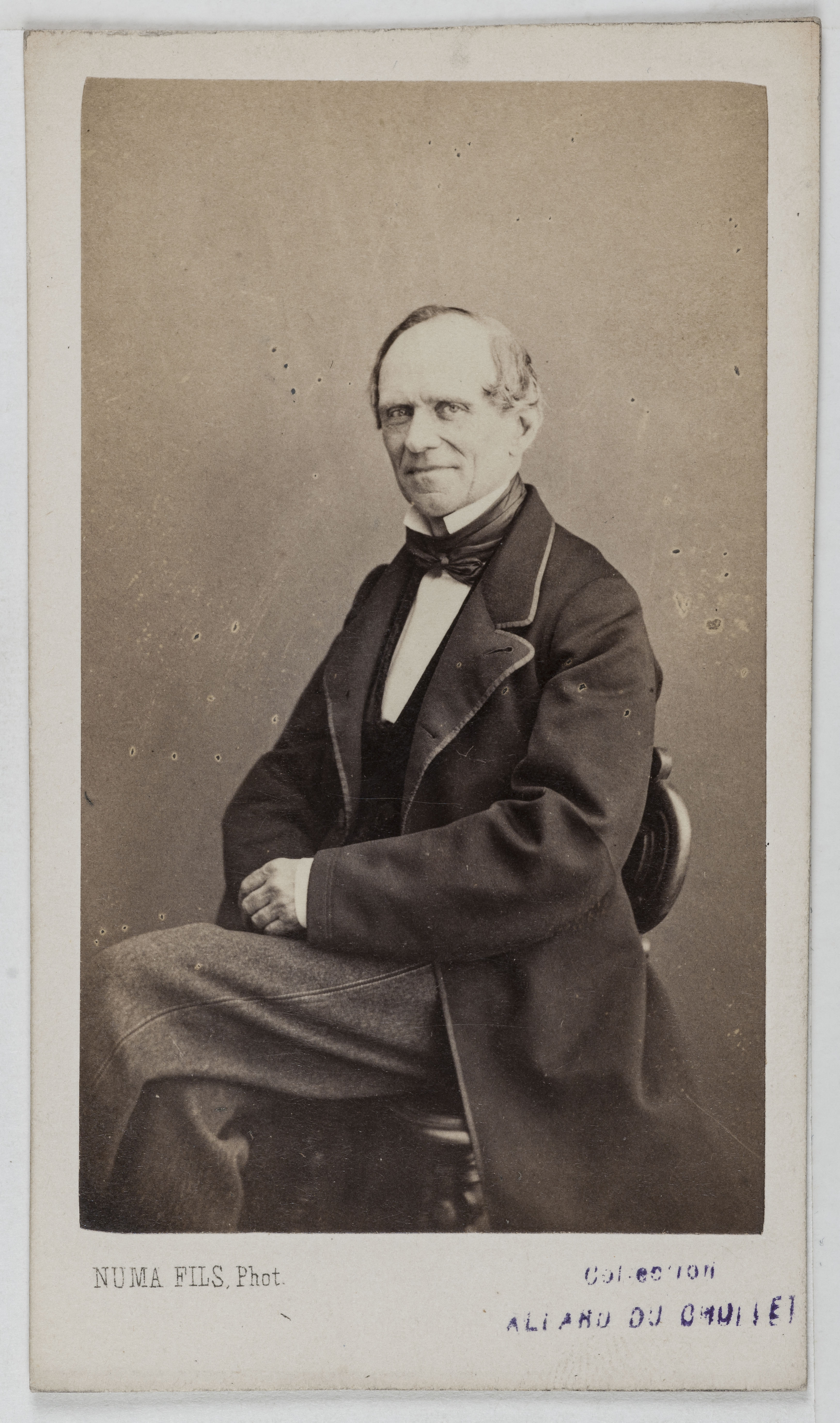 Numa Fils, Portrait de Numa Polydore Haering (1800-1869), dit Numa, acteur de théâtre entre 1823 et 1867.