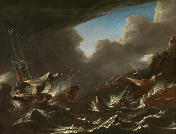 Andries van Eertvelt, Storm at Sea