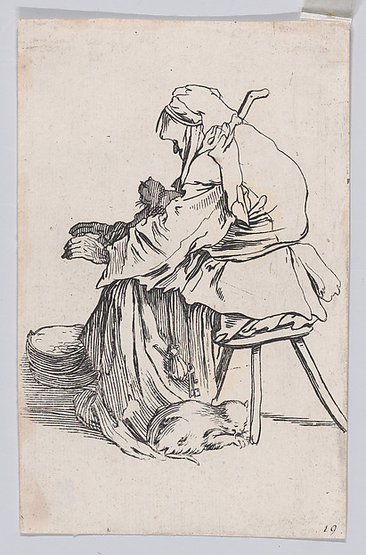 Anonymous, Copy of La Vieille aux Chats (The Old Woman with Cats), from "Les Gueux suite appelée aussi Les Mendiants, Les Baroni, ou Les Barons" (The Beggars, also called the Barons)