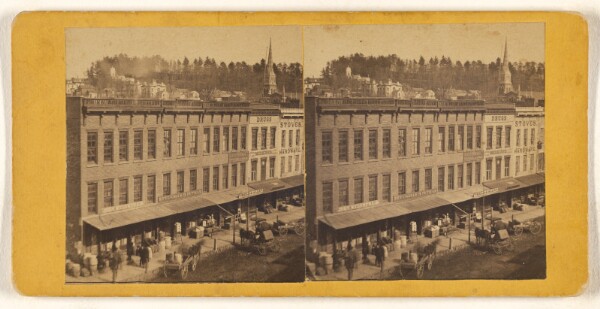 Unknown, [View of unidentified American town]
