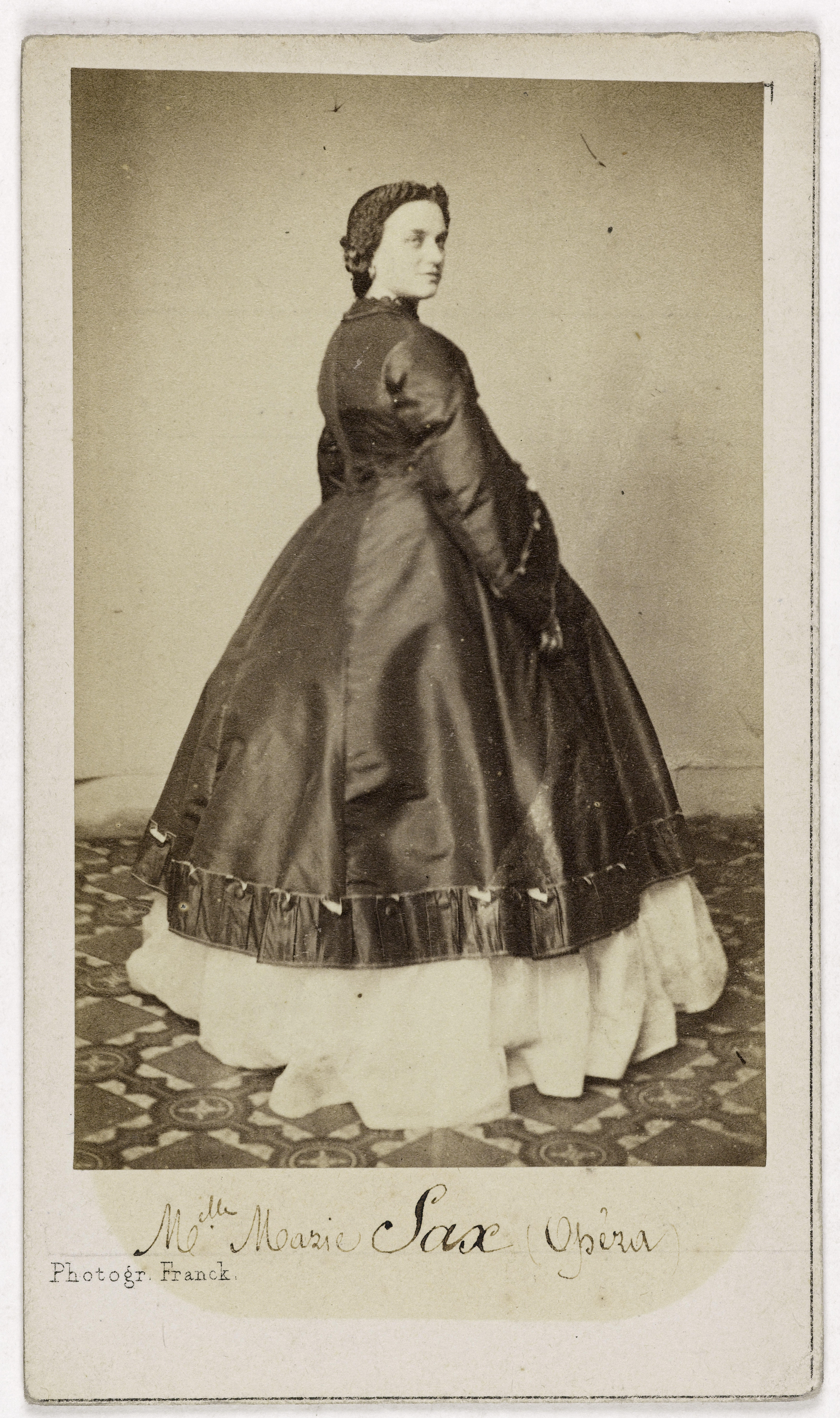 Franck, Portrait de Sasse Marie, (dite jusqu'en 1866 Marie Sax, épouse de Mr Caston, dit Castelmary), (1838-1907), (chanteuse lyrique)