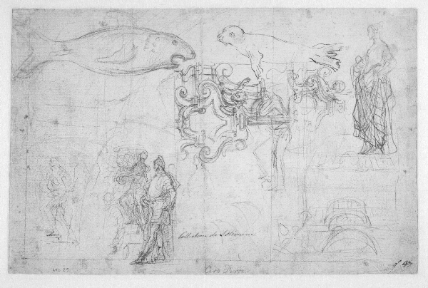 Francesco Solimena, Studier af figurer, dyr og arkitektur