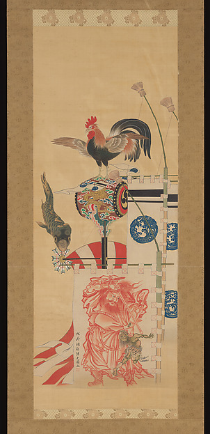 Kawanabe Kyōsai 河鍋暁斎, Boy’s Day Carp Streamer and Shōki Banner