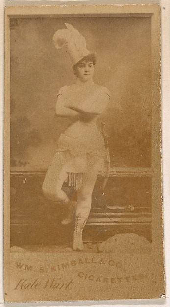 William S. Kimball & Company, Kate Wart, from the Actresses series (N203) issued by Wm. S. Kimball & Co.