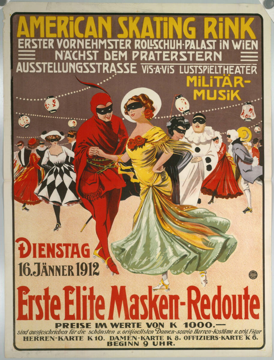 Anonym, AMERICAN SKATING RINK; Erste Elite Masken-Redoute; 1912