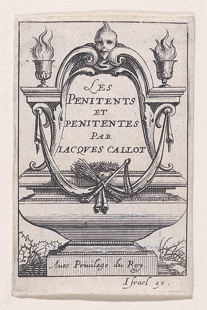 Abraham Bosse, Frontispiece, from "Les Pénitents et Pénitentes" (The Penitents)