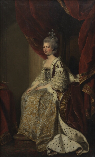 Sir Joshua Reynolds, Charlotte Sofie af Mecklenburg-Strelitz. Kong Georg III's gemalinde