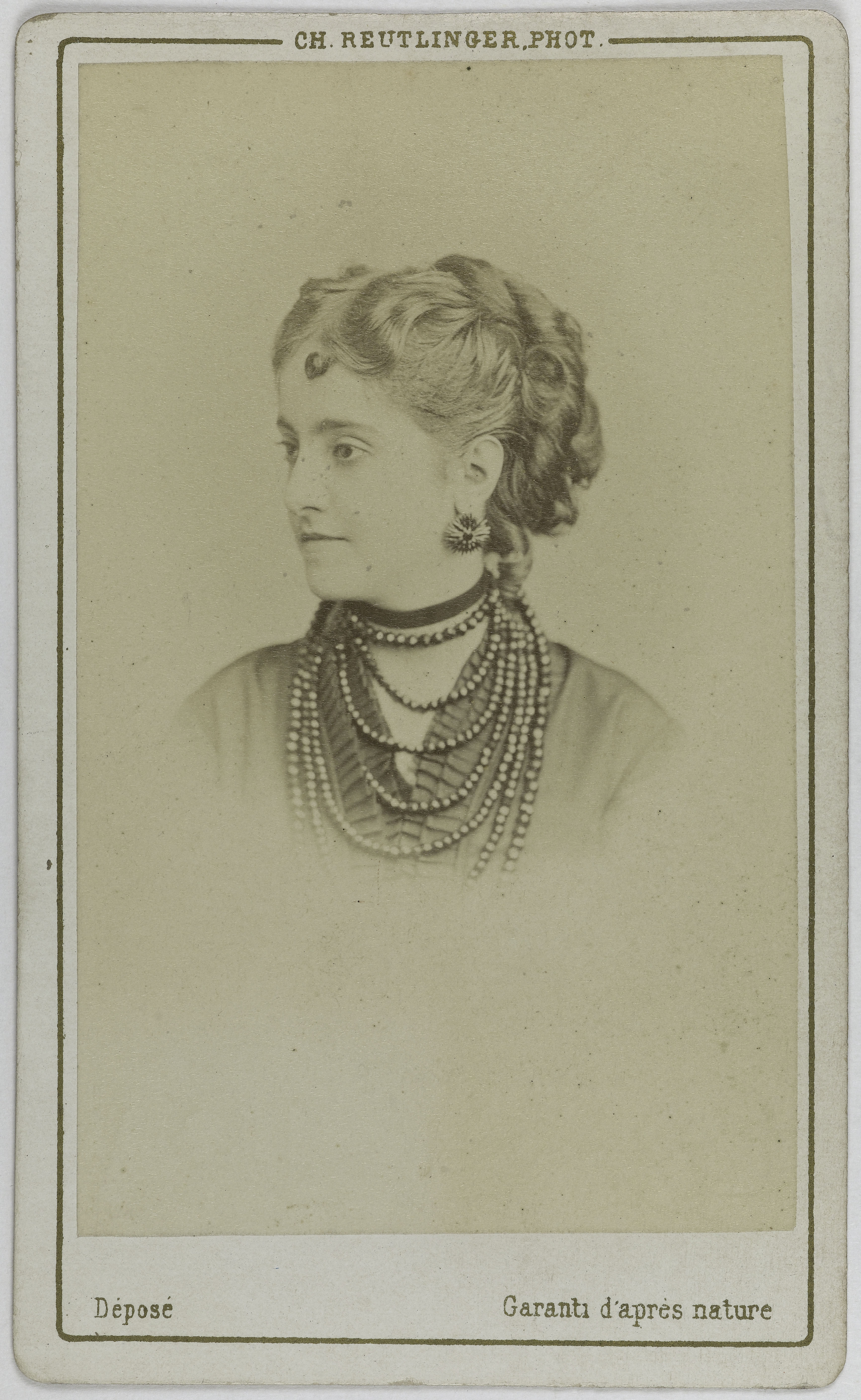 Charles Reutlinger, Portrait de Patti Adelina, (Adela-Juana-Maria, dite), (1843-1919), (chanteuse lyrique)