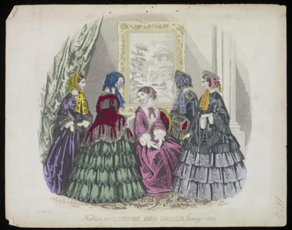 Unknown, Fashions for London and Paris January 1854