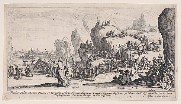 Jacques Callot, Le Passage de la Mer Rouge (The Passage of the Red Sea)