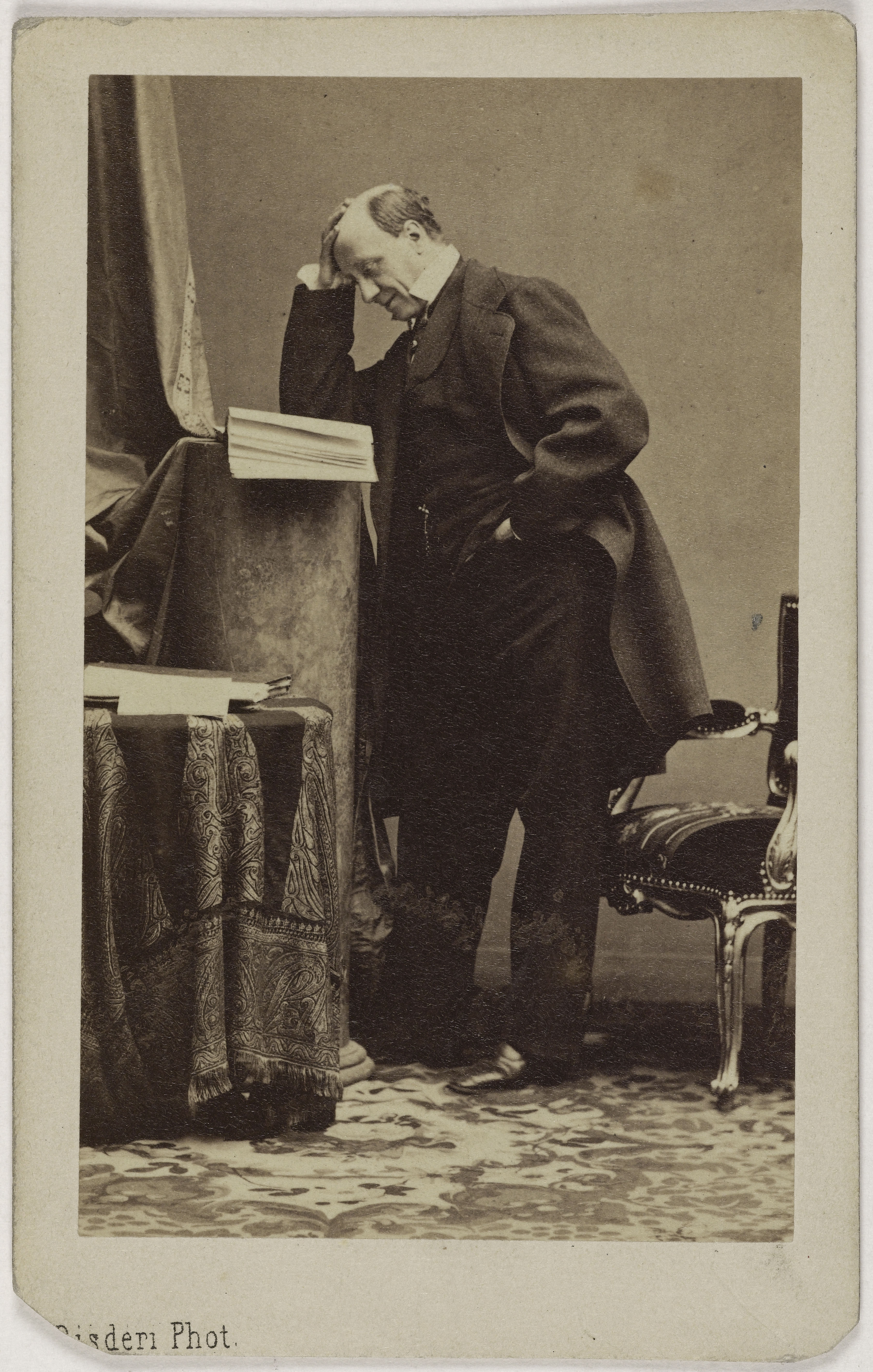 André-Adolphe-Eugène Disdéri, Portrait de Léopold Ernest Delannoy (1817-1888), (acteur)