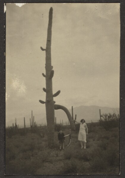 Louis Fleckenstein, [Woman and Child with Cactus]