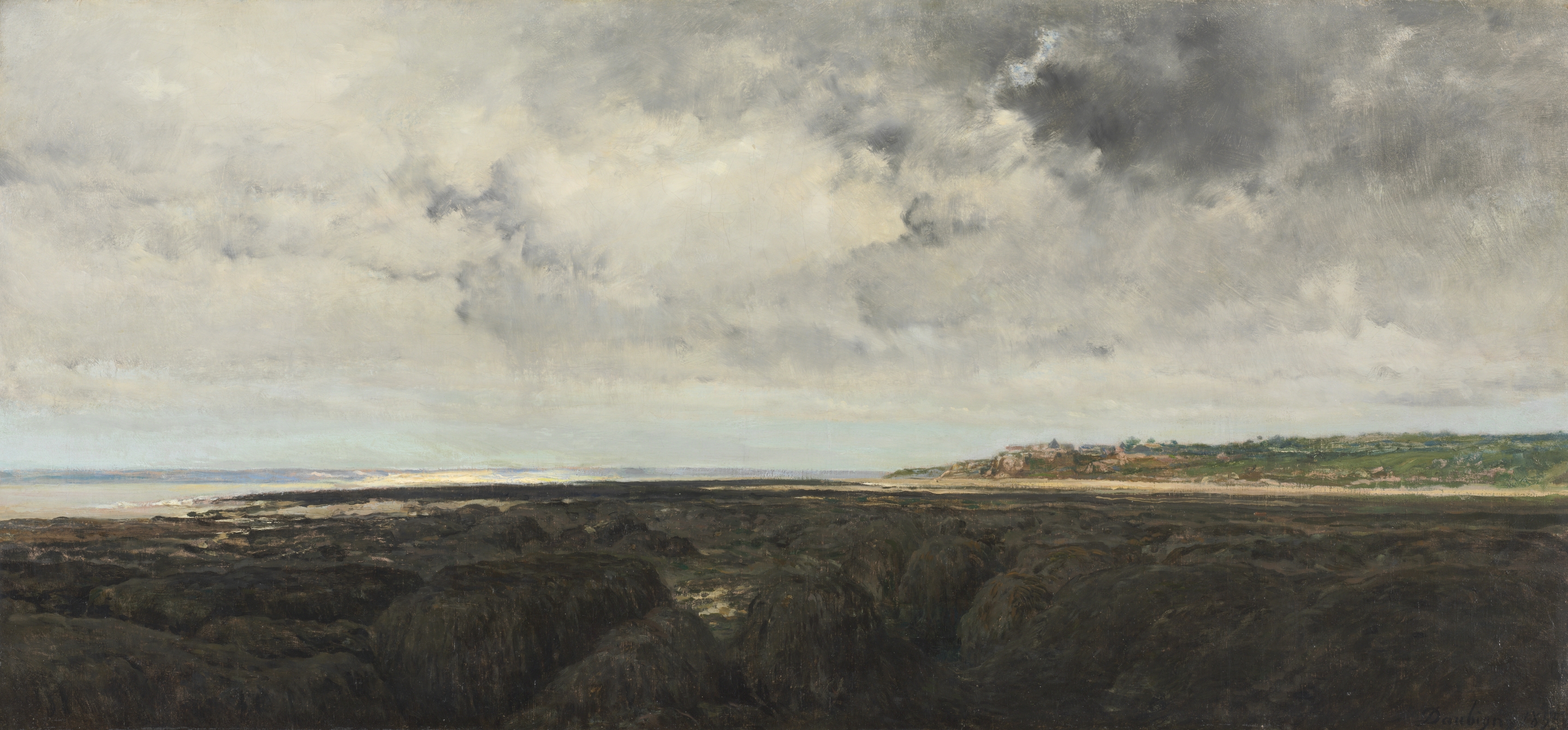 Charles François Daubigny, Villerville Seen from Le Ratier