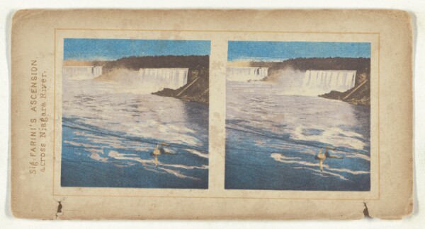 Unknown, Sig. Farini's Ascension, across Niagara River.