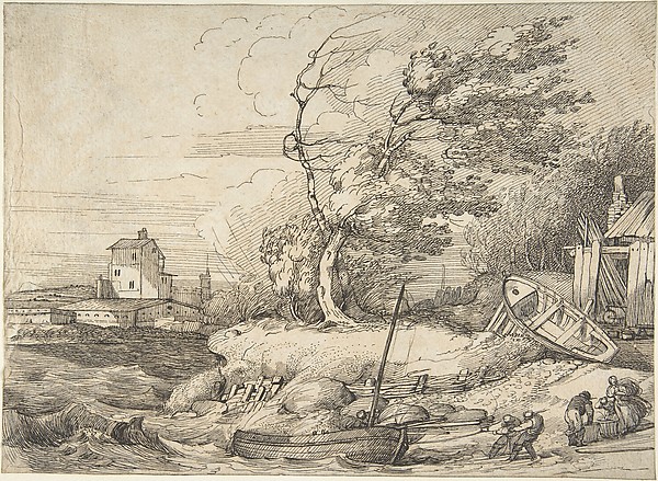 John Hamilton Mortimer, Beaching a Fishing Boat in a Gale