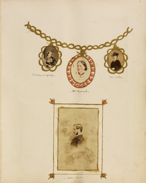 Unknown, [Photo collage of portraits of Countess of Eglinton, Mrs. Barnard, Mrs. Eleanor Astley, and Sir Henry Ewart]