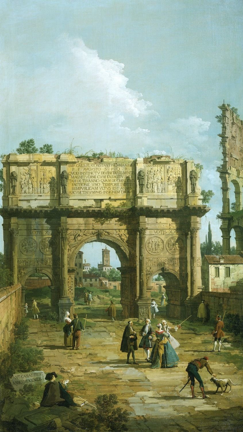 Canaletto, Rome: The Arch of Constantine